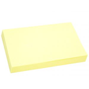 Karteczki samoprzylepne Tres, 75x125mm, 100szt żółte